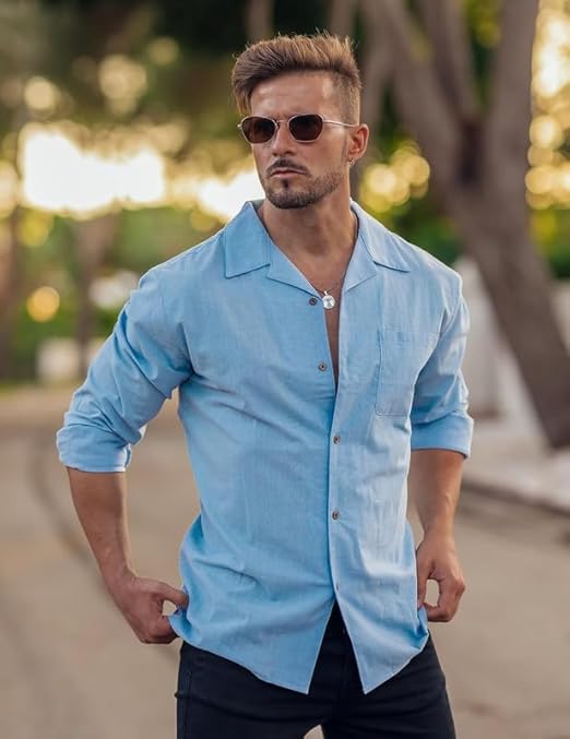 Men’s Casual Cotton Blend Shirt